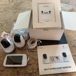 VAVA Split Screen Baby Monitor - Dual Camera System